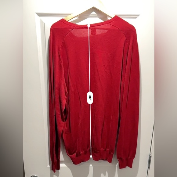 GAP V-Neck Men’s Red Pullover Sweater Size XXL Tall - Picture 2 of 5